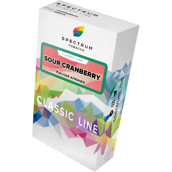 Табак Spectrum Classic sour cranberry 40 грамм в Магадане