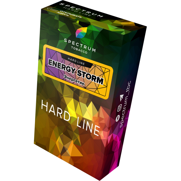 Табак Spectrum Hard energy storm 40 грамм в Магадане