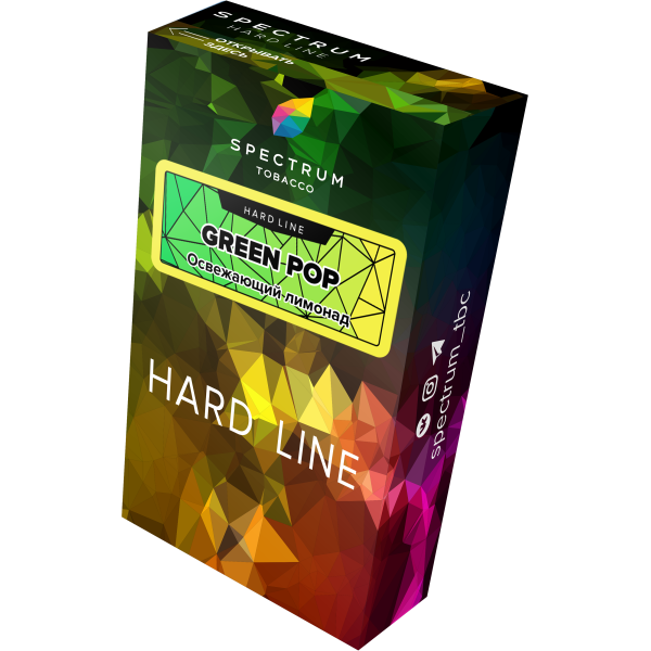 Табак Spectrum Hard green pop 40 грамм в Магадане