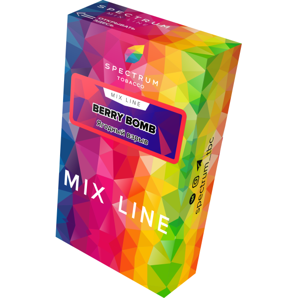 Табак Spectrum Mix Line Berry Bomb 40 грамм в Магадане