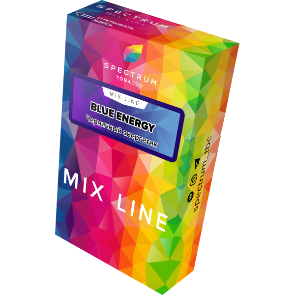 Табак Spectrum Mix Line Blue Energy 40 грамм в Магадане