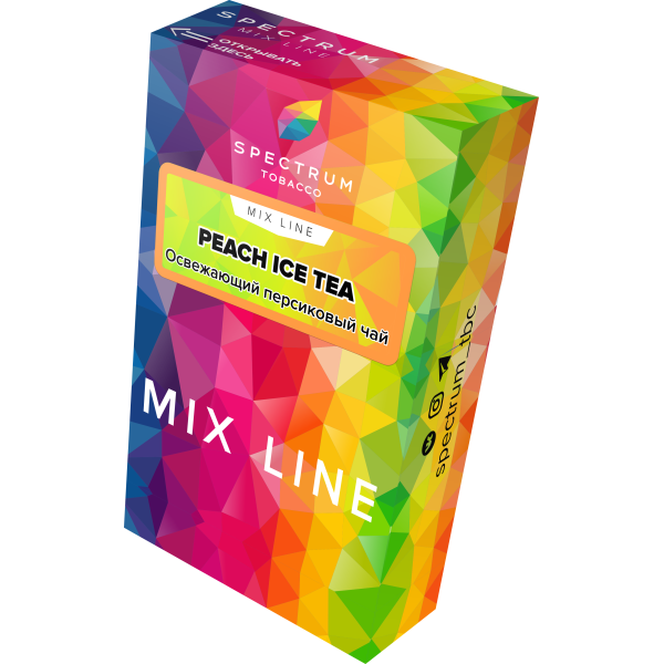 Табак Spectrum Mix Line Peach Ice Tea 40 грамм в Магадане
