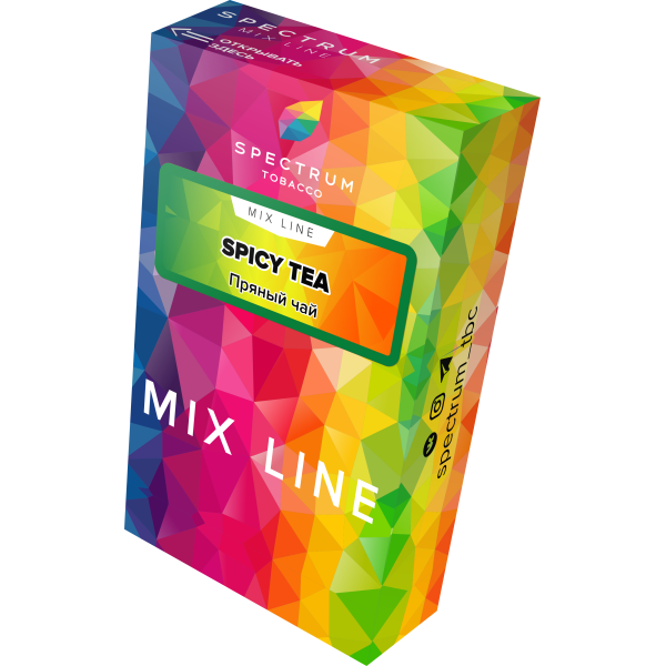 Табак Spectrum Mix Line Spicy Tea 40 грамм в Магадане