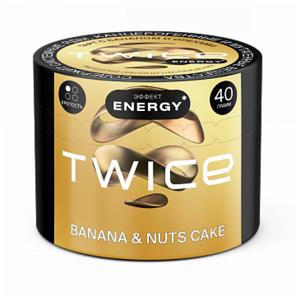Табак TWICE Banana Nuts Cake (Пирог с бананом и орехами) 40 гр в Магадане