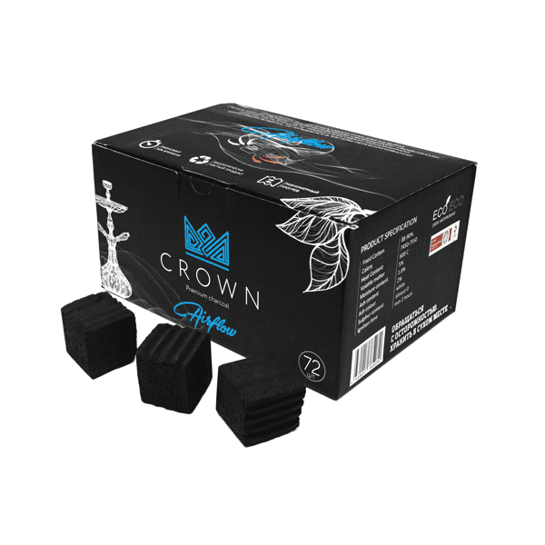 Уголь Crown Airflow Кокосовый 72 Шт (25 Мм) в Магадане