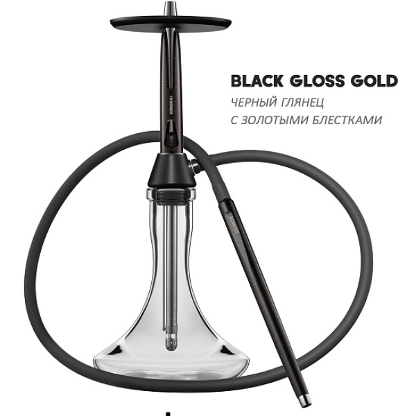 Кальян Koress K3 Black Gloss (Черный,Золотой, 48 см) в Магадане