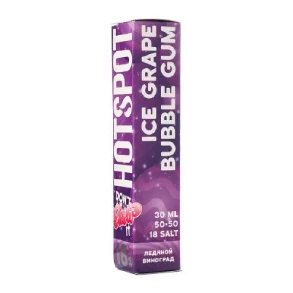 Жидкость HOTSPOT Chow Ice Grape Bubble Gum 30 мл в Магадане