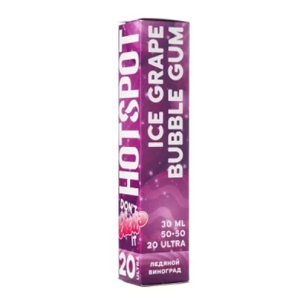 Жидкость HOTSPOT Chow Ultra Ice Grape Bubble Gum 30 мл в Магадане