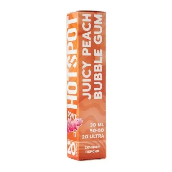 Жидкость HOTSPOT Chow Ultra Juicy Peach Bubble Gum 30 мл в Магадане