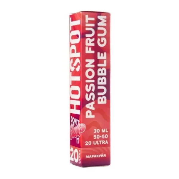 Жидкость HOTSPOT Chow Ultra Passion Fruit Bubble Gum 30 мл в Магадане