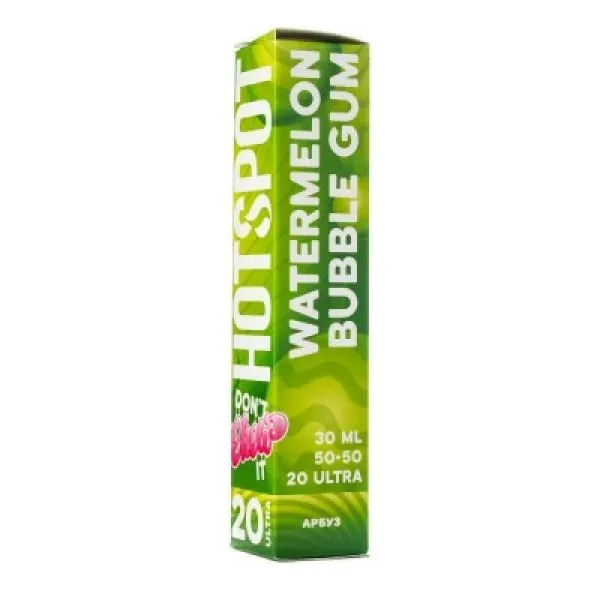 Жидкость HOTSPOT Chow Ultra Watermelon Bubble Gum 30 мл в Магадане