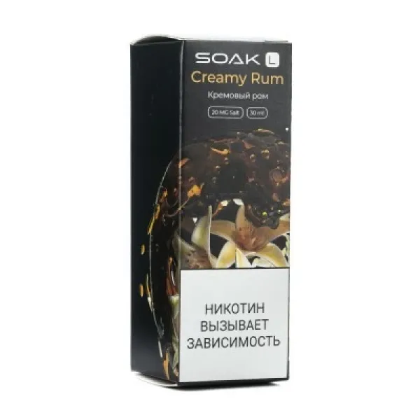 Жидкость SOAK L Creamy Rum 30 мл в Магадане