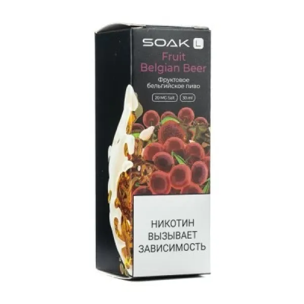 Жидкость SOAK L Fruit Belgian Beer 30 мл в Магадане