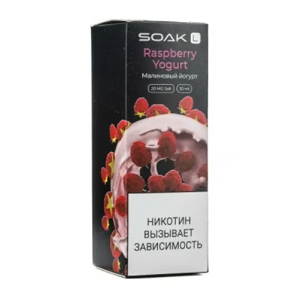 Жидкость SOAK L Raspberry Yogurt 30 мл в Магадане
