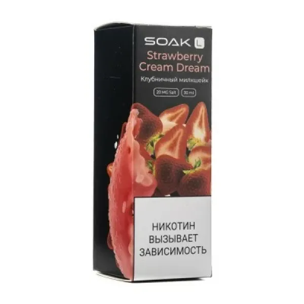 Жидкость SOAK L Strawberry Cream Dream 30 мл в Магадане