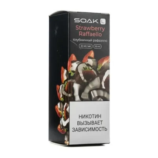 Жидкость SOAK L Strawberry Raffaello 30 мл в Магадане