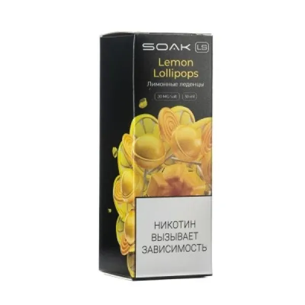 Жидкость SOAK LS Lemon Lollipops 30 мл в Магадане