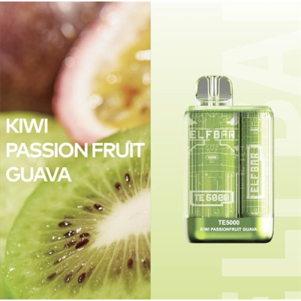 Elfbar TE5000 Kiwi Passion fruit Guava, 5000 тяг в Магадане