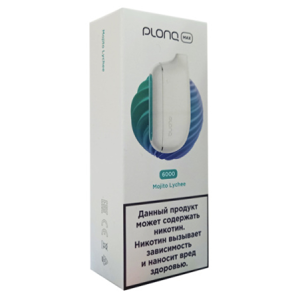 Plonq Max Mojito Lychee 6000 тяг в Магадане