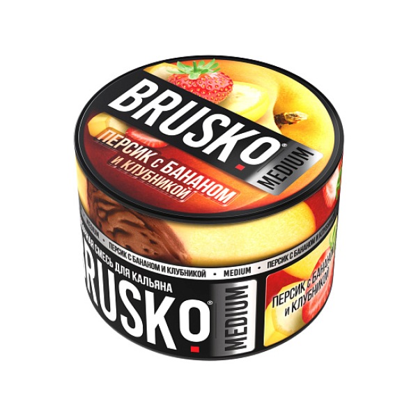 Смесь Brusko Персик с бананом и клубникой 50 гр в Магадане
