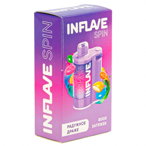 INFLAVE SPIN Радужное драже (8000 затяжек) в Магадане