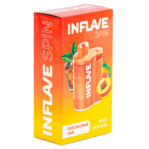 INFLAVE SPIN Персиковый чай (8000 затяжек) в Магадане