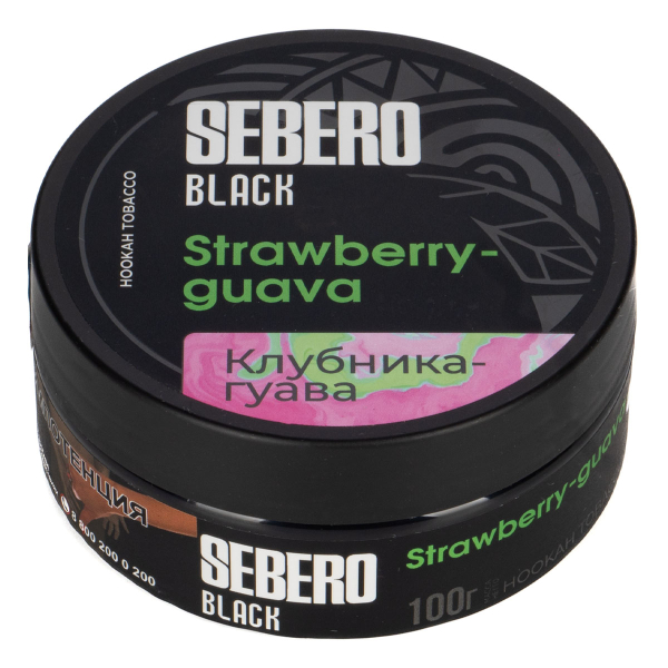 Табак Sebero Black Strawberry Guava  100 грамм в Магадане