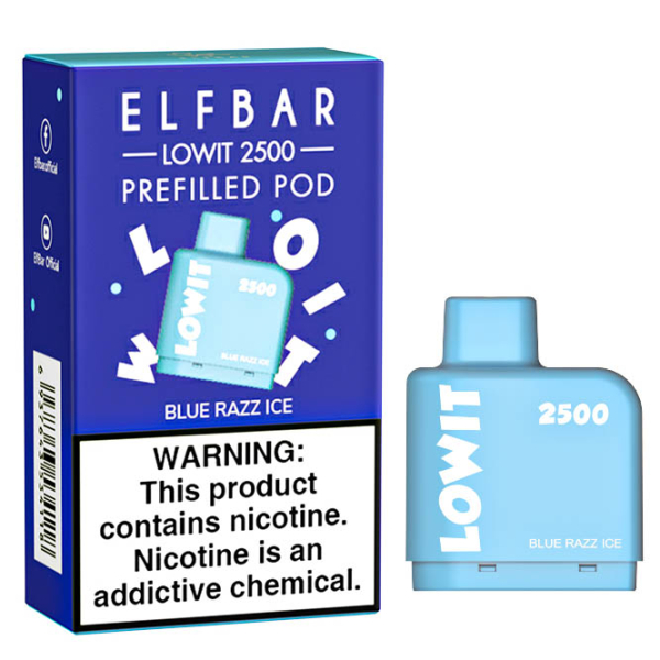 Картридж Elf Bar Lowit 2500 20 мг, 6 мл (Blue Razz Ice) в Магадане