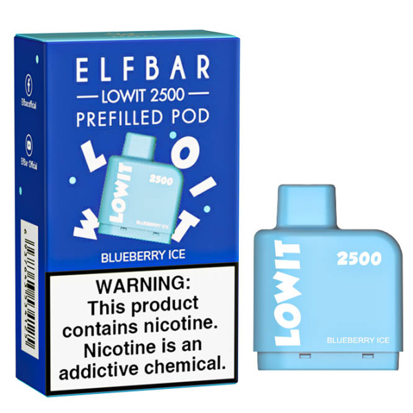 Картридж Elf Bar Lowit 2500 20 мг, 6 мл (Blueberry Ice) в Магадане