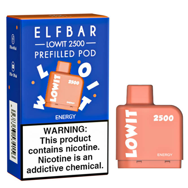 Картридж Elf Bar Lowit 2500 20 мг, 6 мл (Energy) в Магадане