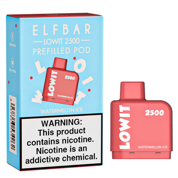 Картридж Elf Bar Lowit 2500 20 мг, 6 мл (Watermelon Ice) в Магадане
