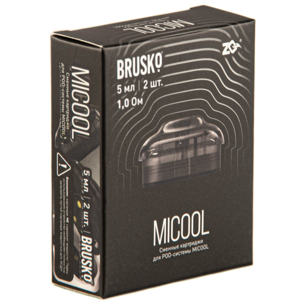 Картридж Brusko Zq Micool 5мл (2шт.) 1.0 в Магадане