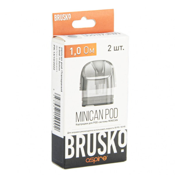 Картридж Brusko Minican прозрачный (2шт.) 0,8 в Магадане