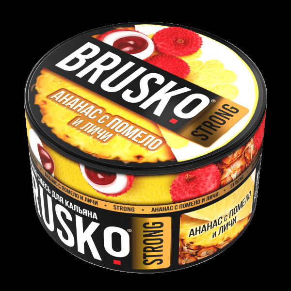 Смесь Brusko Strong ананас с помело и личи  250 гр в Магадане