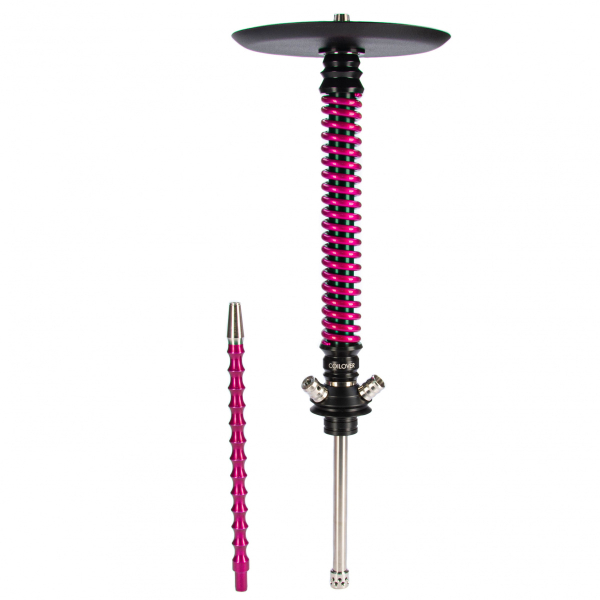 Кальян Mamay Customs Coilovers чёрно-розовый лак   в Магадане