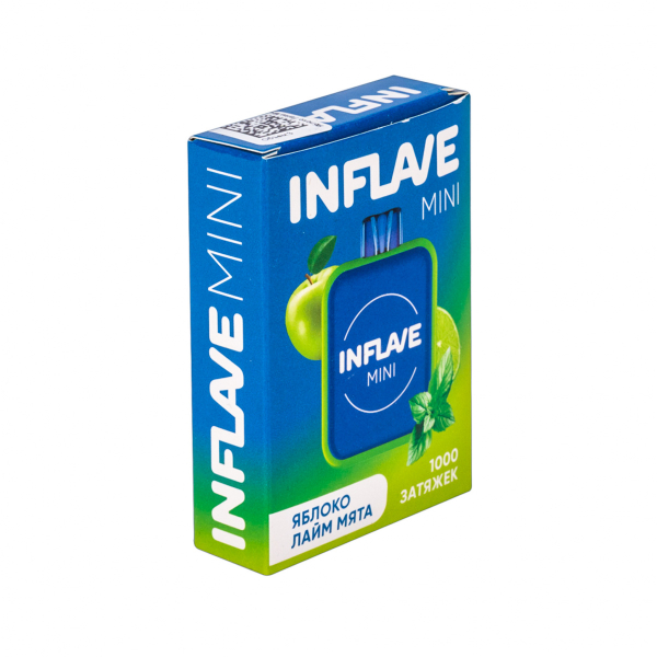 Inflave Mini Яблоко Лайм Мята (1000 Затяжек) в Магадане