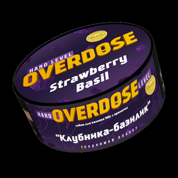 Табак Overdose Strawberry Basil  100 грамм в Магадане