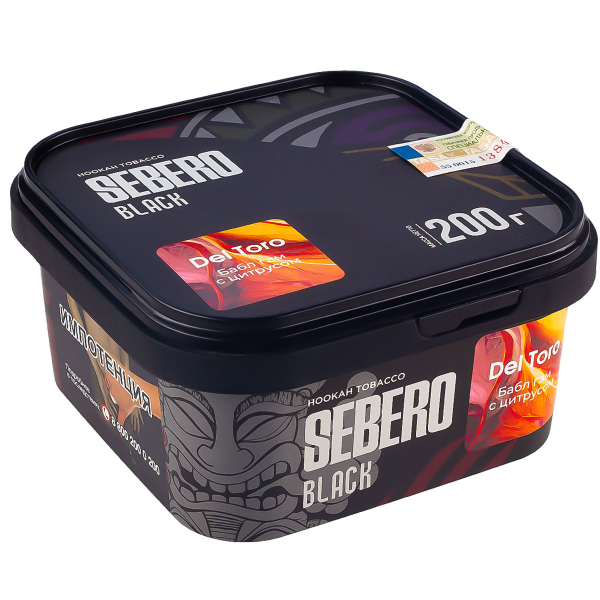 Табак Sebero Black Del Toro  200 грамм в Магадане