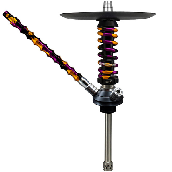 Кальян Mamay Custom Coilovers Micro Черный Пурпурно-Золотой Камуфляж  в Магадане