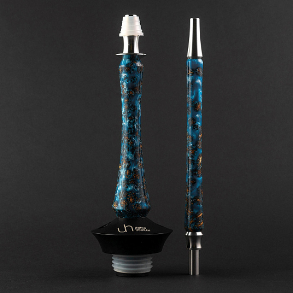 Кальян Union Hookah Sleek Акрил С Шишками Голубой   в Магадане