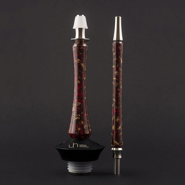 Кальян Union Hookah Sleek Акрил С Шишками Красный   в Магадане