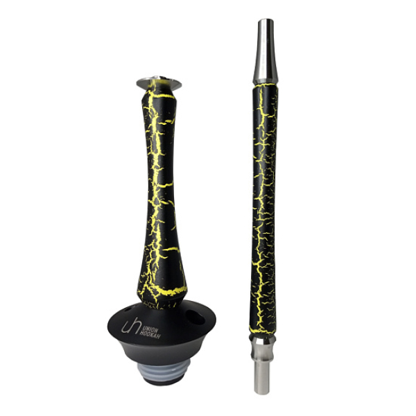 Кальян Union Hookah Sleek Кракле Желтый  в Магадане