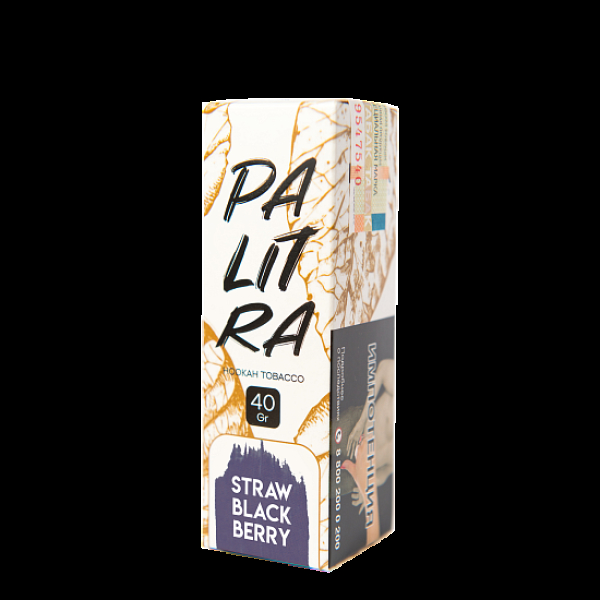 Табак Palitra Straw Black Berry (Земляника Ежевика)  40 грамм в Магадане