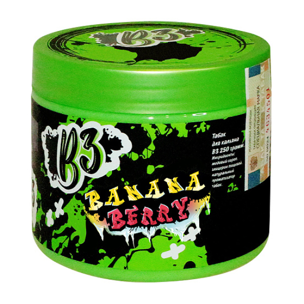 Табак B3 Bananaberry  250 грамм в Магадане