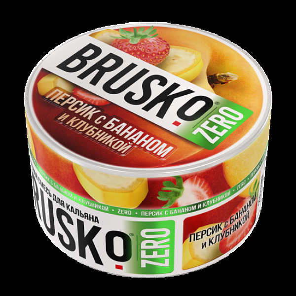 Смесь Brusko Персик С Бананом И Клубникой (Zero)  250 гр в Магадане