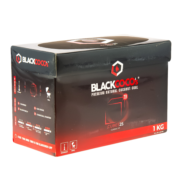 Уголь Blackcoco’s Кокосовый 72 Шт (25 Мм) в Магадане