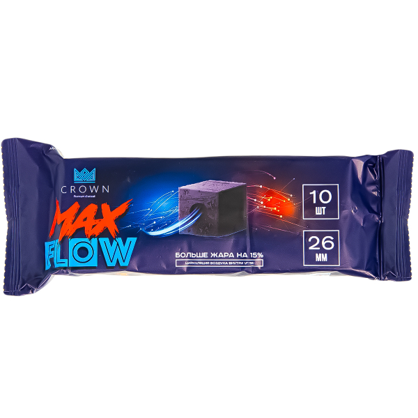Уголь Crown Maxflow Кокосовый 10 Шт (26 Мм) в Магадане