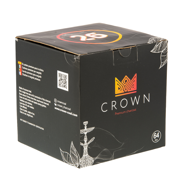 Уголь Crown Кокосовый 64 Шт (26 Мм) в Магадане
