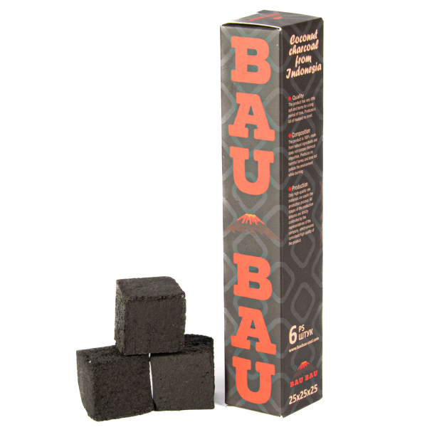 Уголь Bau Bau Кокосовый 6 Шт Черный (25 Мм) в Магадане