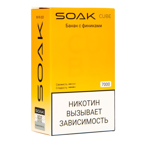 Soak Cube Банан С Финиками 7000 Затяжек в Магадане